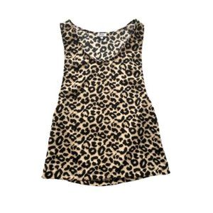 TOBI Cat Got Your Tongue Leopard Print Tank